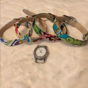 Vera Bradley Watch with interchangeable bands